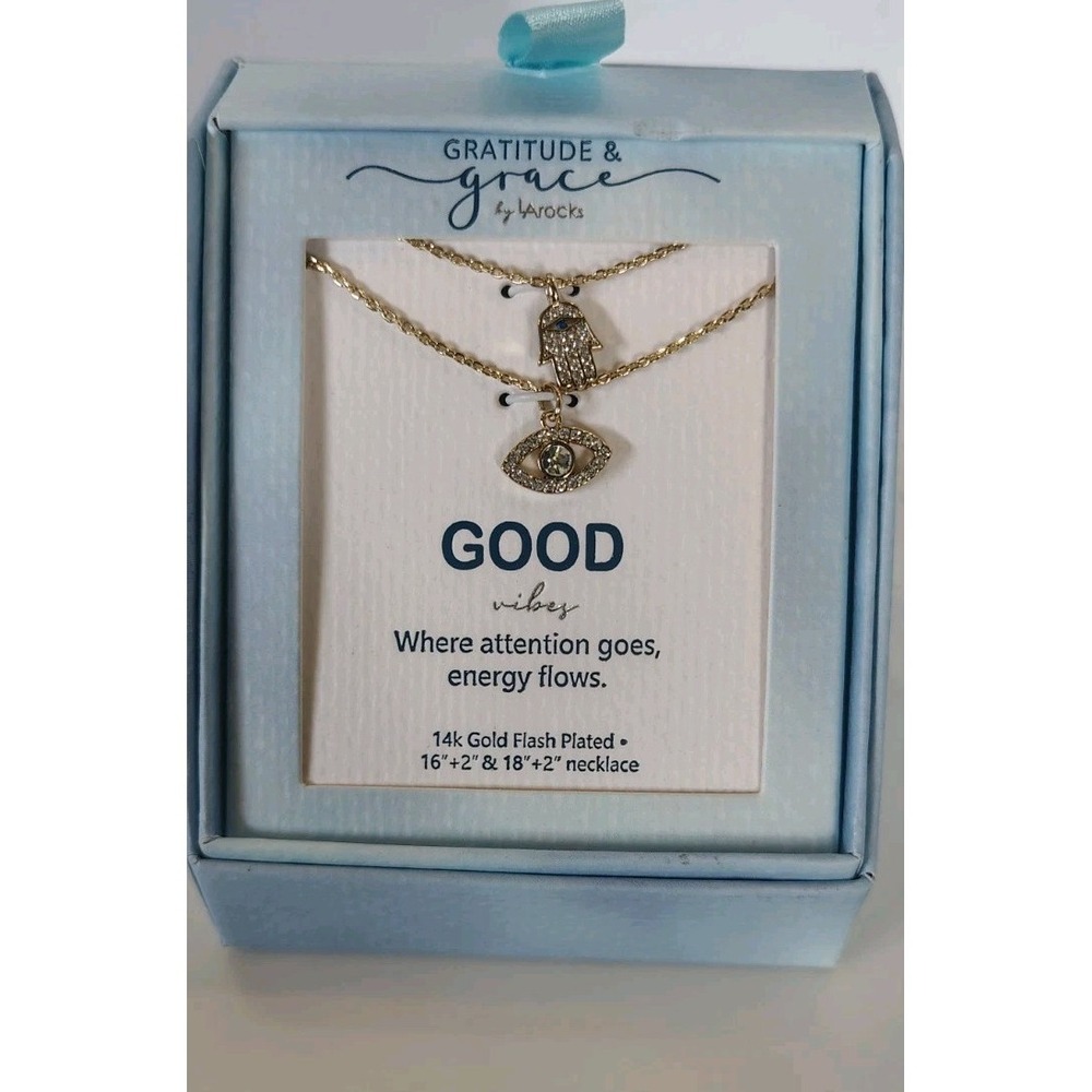 Gratitude & Grace Good Vibes Necklace Set